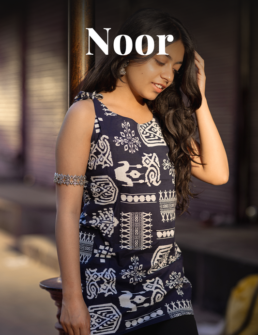 Noor – Printed Cotton Rayon Kurti