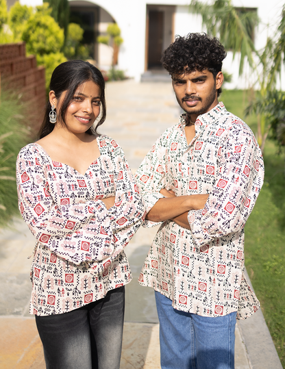 Dor – Twinning Short Kurta & Kurti Set